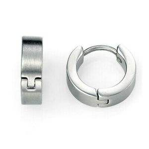 Silver 🔷 Stainless Steel Goth Mini Hoop Earrings